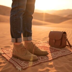 Common Projects Tan Suede Chukka Boots